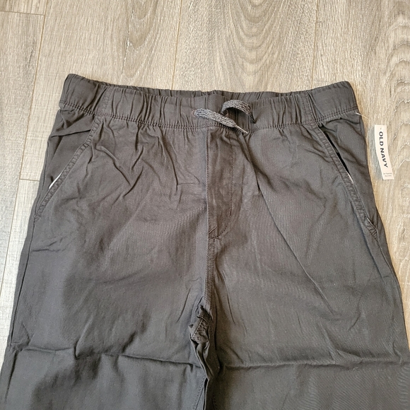 Old Navy Boys Husky Drawstring Pants Dark Gray NWT - Picture 2 of 8